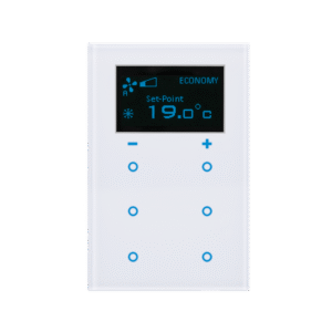 کلید 6 پل ترموستاتیک KNX برند ماکل سفید چهارگوش