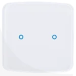 کلید لمسی 2 پل KNX ماکل سفید لبه گرد