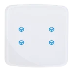 کلید لمسی 4 پل KNX ماکل سفید لبه گرد